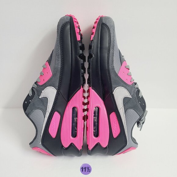 NEW Nike Air Max 90 Shoes DM0029-010 Size 11.5 Cool Gray Pink Black